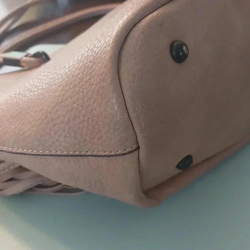 EUC Blush Pink with Black Hardware Tote Purse - Picture 11 of 11